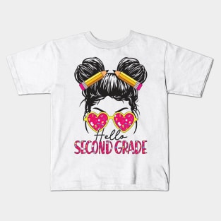 Hello Second Grade Team 2nd Grade Back to School Teacher Kid Kids T-Shirt